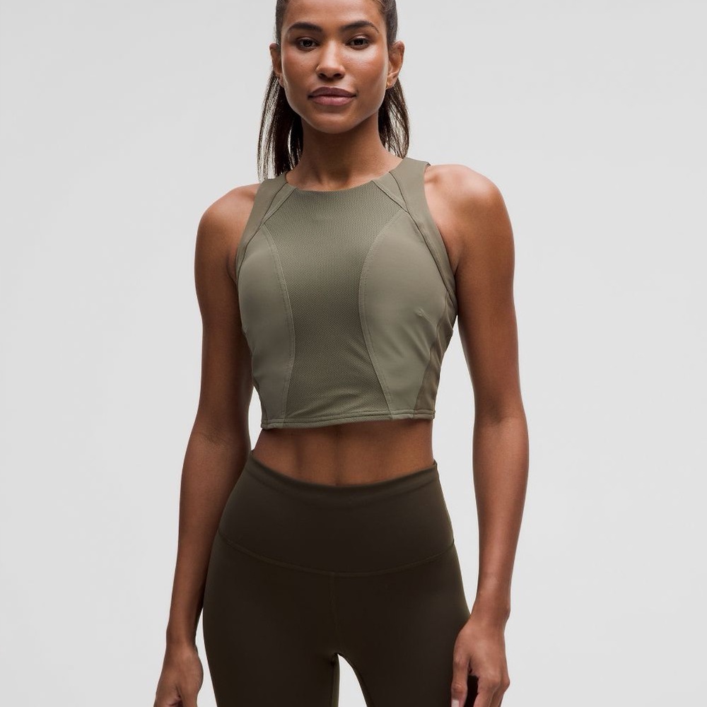 lululemon athletica Olive Green Women's Top